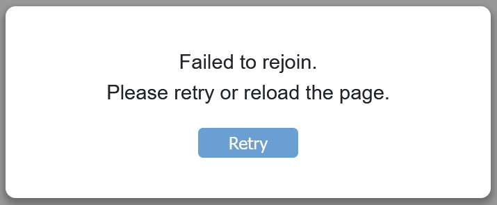 The default retry UI.