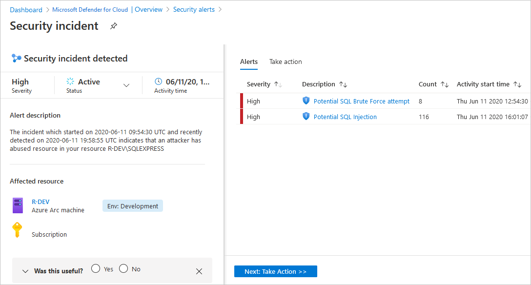 Respond to security incidents in Microsoft Defender for Cloud.