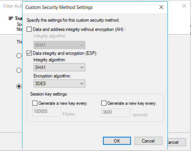Custom security method 22