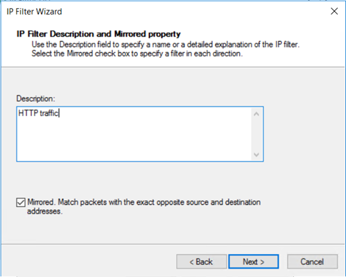 match packet in both directions 26