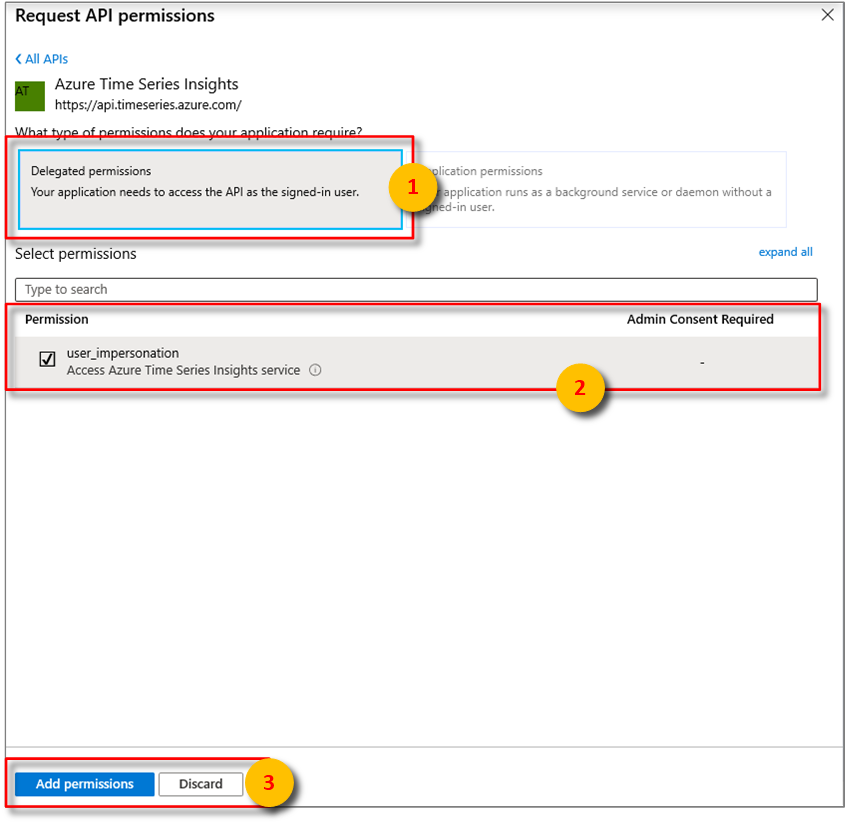 Specify the kind of API permission your app requires