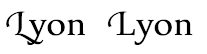Text using OpenType contextual swashes Text using OpenType contextual swashes