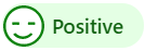 Positive sentiment Positive sentiment.