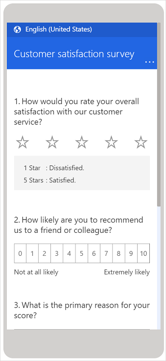 Preview a survey on a mobile device Preview a survey on a mobile device.