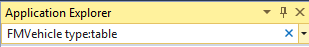 AppExplorer search for FMVehicle.