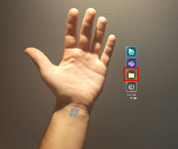 Screenshot of Main menu with Files button highlighted Screenshot of Main menu with Files button highlighted.