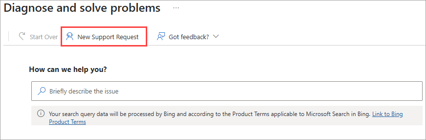 Screenshot of the Diagnose and solve problems page with the navigation menu highlighted.