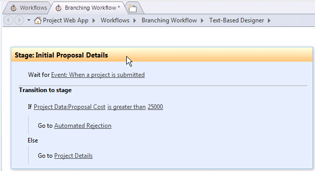 Completed logic for Initial Proposal Details