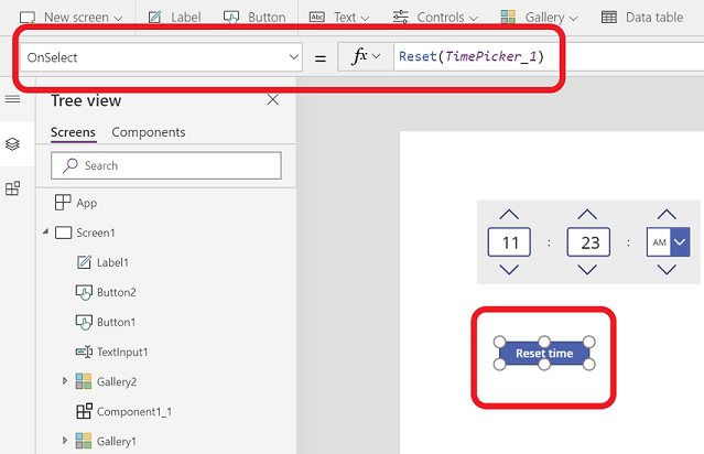 Reset button Reset button.