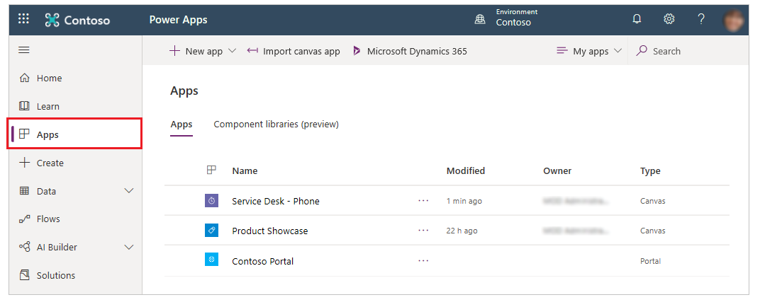 List of apps List of apps.