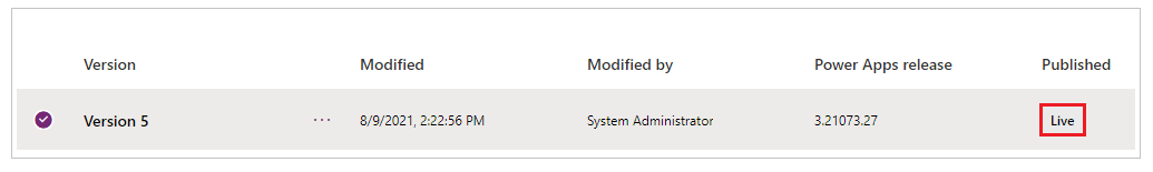 Live version Live version