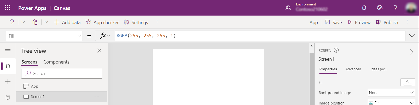 Power Apps Studio new page Power Apps Studio new page