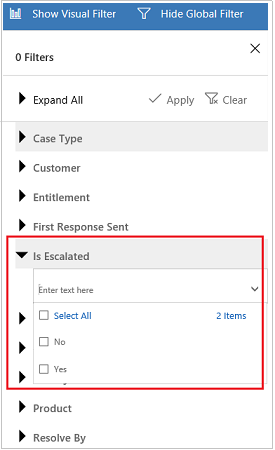 Global filter columns Add two global filter columns.