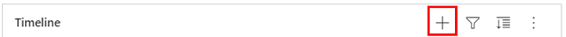 Use the Create a timeline row feature Create a timeline row icon.