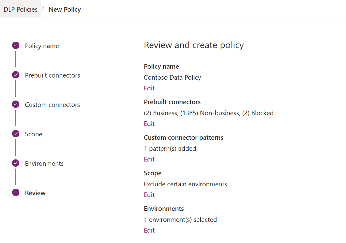 Review new policy Review new policy.