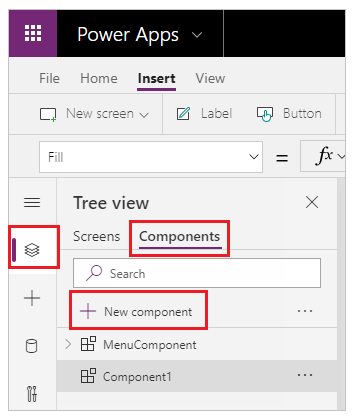 Create new custom component using tree view Create new custom component using tree view.