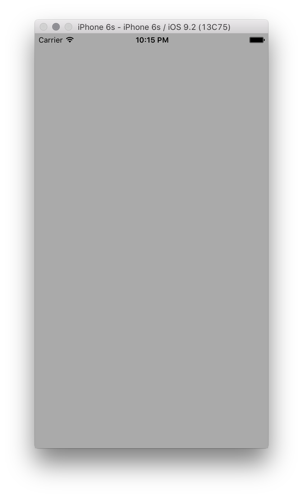 The View's background is a visible light gray