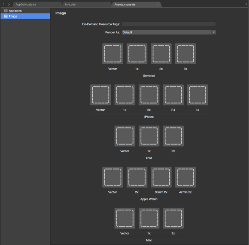 Selecting the new image set Selecting the new image set