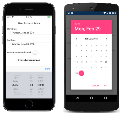 Days Between Dates Select Days Between Dates Select