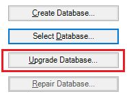 mds-SQLServer2019-Config-MI_SelectUpgradeDB Screenshot of the Upgrade Database option.