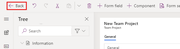 Screenshot of the back button.