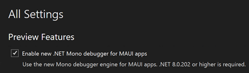 New debugger for .NET MAUI apps