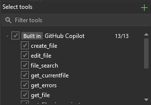Add server,tool picker window